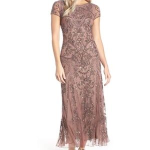 Pisarro Nights Nordstrom Mauve Sequin Dress New With Tags Size 4
